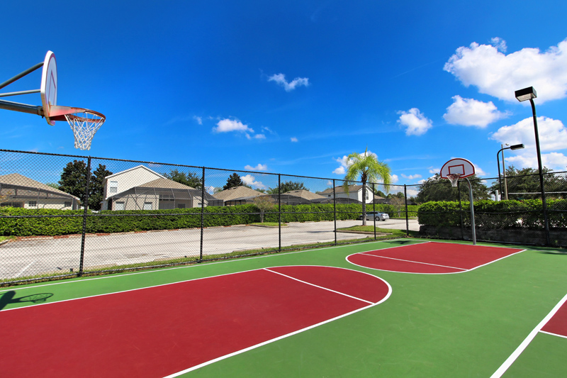 Lighted Basketball Courts 