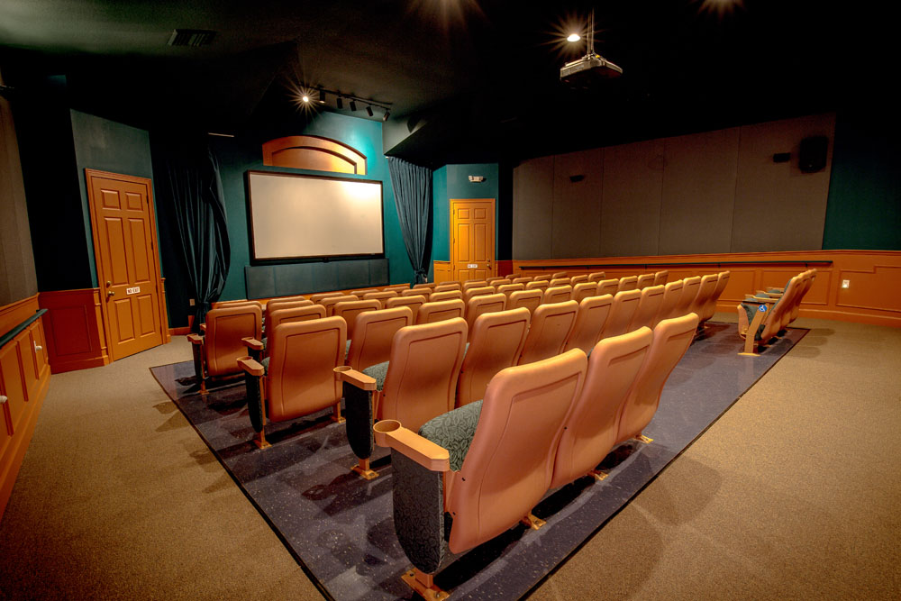 57 Seat Movie Theater has daily schedules that includes 3D Movies