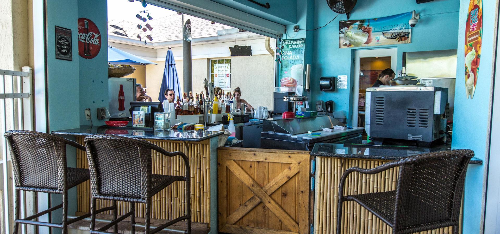 Tiki Bar with Food and Full Liquor